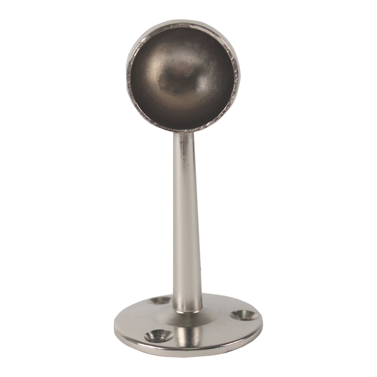 Essentials Rail End Brackets Brushed Nickel 25mm 2 Pack (561VE)