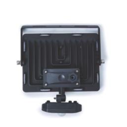 Stanley  Outdoor LED Slimline Floodlight With PIR Sensor Black 50W 4500lm