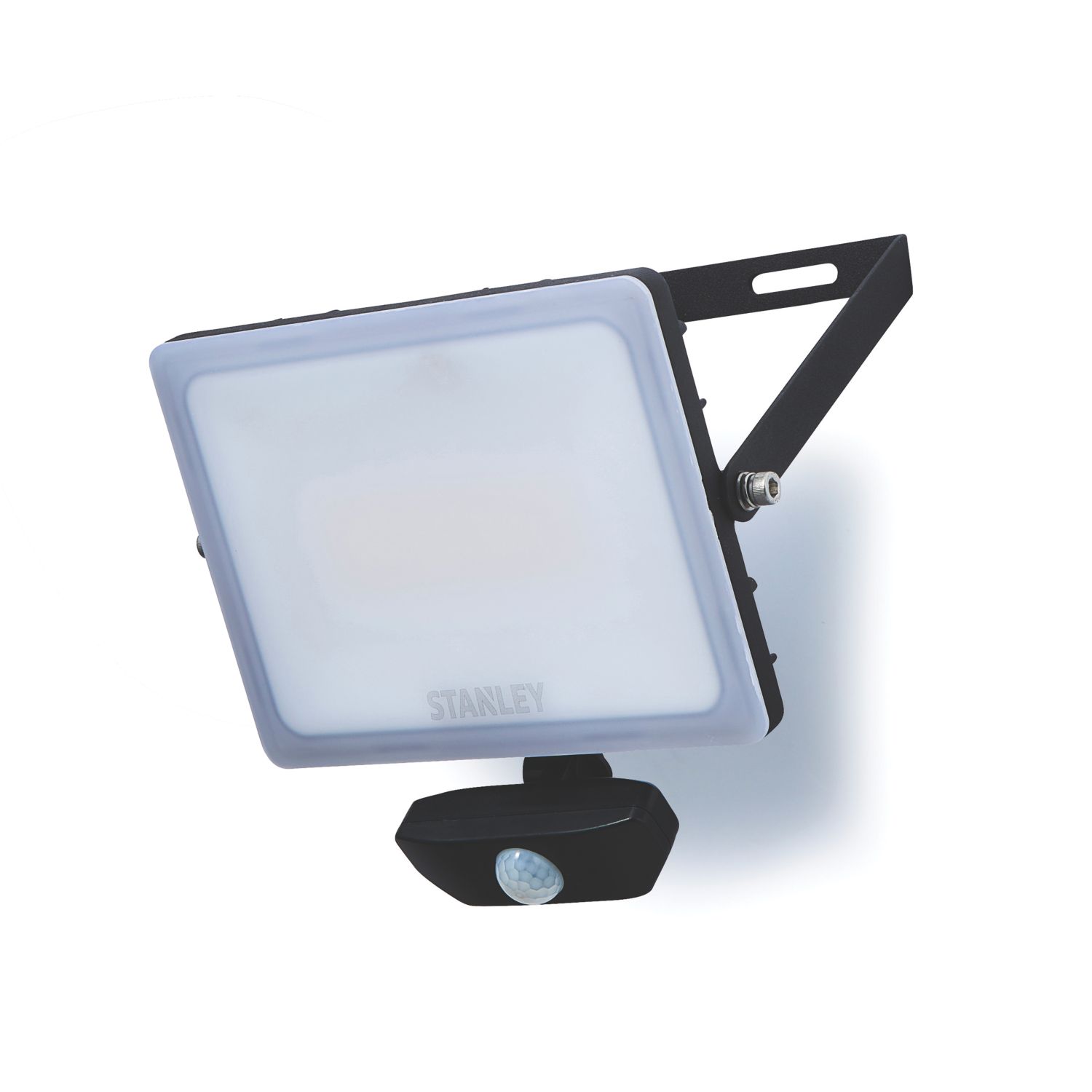 Stanley Outdoor LED Slimline Floodlight With PIR Sensor Black 50W 4500lm (561VJ)