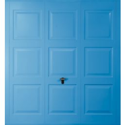Gliderol Georgian 8' x 6' 6" Non-Insulated Frameless Steel Up & Over Garage Door Light Blue