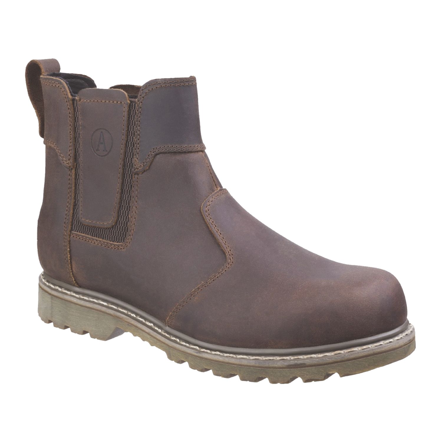 Amblers Abingdon Size 10 Brown Occupational Dealer Boots (561XN)