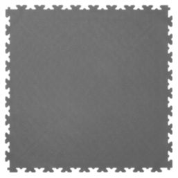 Ecotile ESD X-Joint Interlocking Floor Tiles Dark Grey 5mm 4 Pack