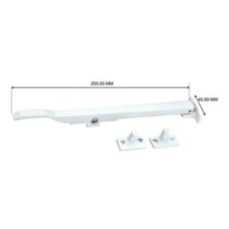 Smith & Locke Traditional Casement Stay Lock White 280mm