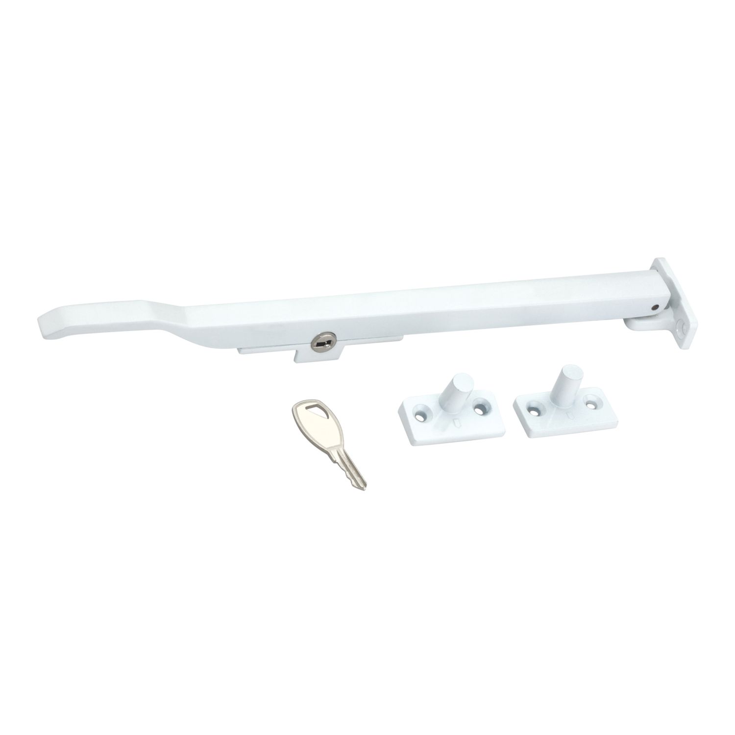 Smith & Locke Traditional Casement Stay Lock White 280mm (561YX)