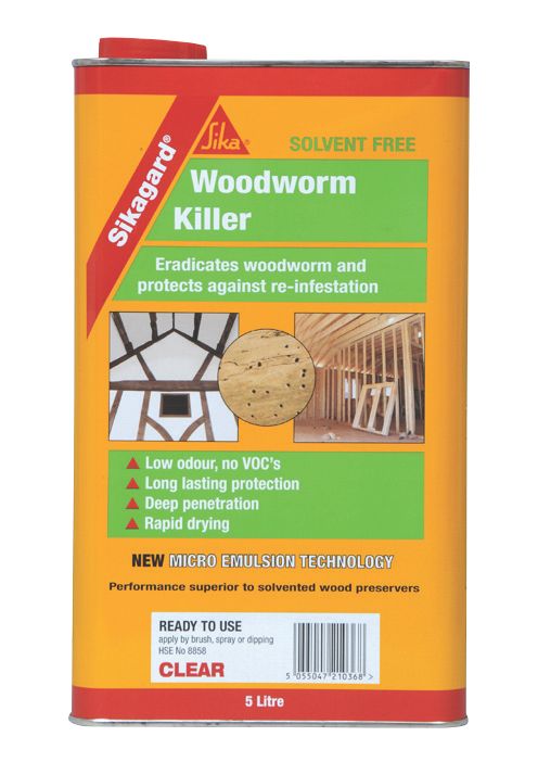 Sika  Sikagard Woodworm Killer Clear 5Ltr