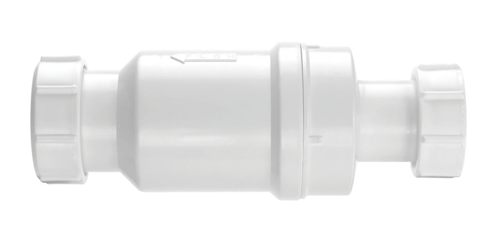 McAlpine MACVALVE-2 Self-Closing Waste Valve White 40mm