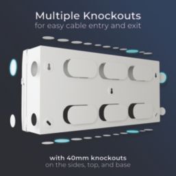 British General CF22MS19-01 19-Module 19-Way Part-Populated High Integrity Main Switch Consumer Unit with SPD