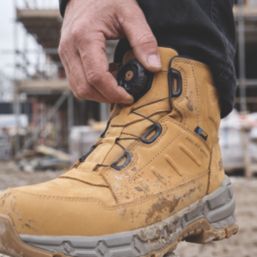 Site Assert Size 10  Tan Waterproof  Safety Boots