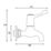 Bristan Value Bib Single Lever Kitchen Taps Chrome-Plated 1 Pair