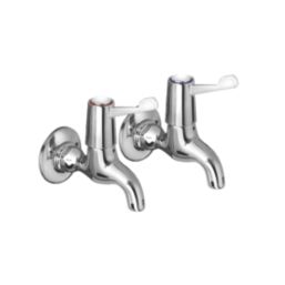 Bristan Value Bib Single Lever Kitchen Taps Chrome-Plated 1 Pair