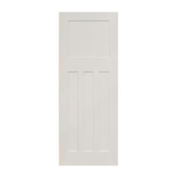 Primed White Wooden 4-Panel Shaker Internal Edwardian-Style Door 1981mm x 838mm