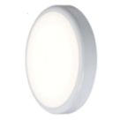 Knightsbridge BT Indoor & Outdoor Maintained or Non-Maintained Switchable Emergency Round LED Bulkhead With Microwave Sensor White 9W 730 - 810lm