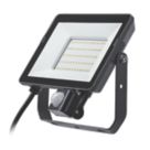 Philips ProjectLine Outdoor LED Floodlight With PIR Sensor Black 95W 2850lm