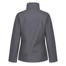 Regatta Octagon Womens Softshell Jacket Seal Grey/Black Size 12
