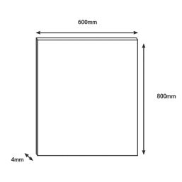 Wilsonart Marble Arc Beige Splashback 600mm x 800mm x 4mm