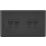 Knightsbridge  10AX 4-Gang 2-Way Light Switch  Matt Black with Black Inserts