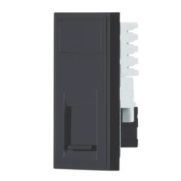 Contactum Media Modular RJ45 Ethernet Socket Black
