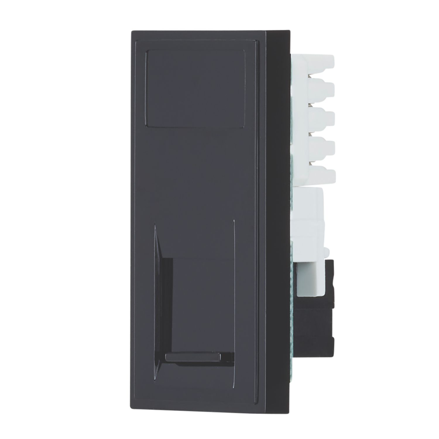 Contactum Media Modular Cat 6 RJ45 Ethernet Socket Black (562RP)
