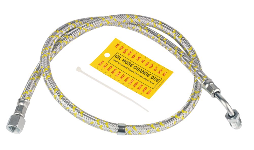 Worcester Bosch 87161153120 HNBR 900mm Oil Hose Screwfix