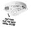 TCP  Indoor & Outdoor Round LED Bulkhead Light With Microwave Sensor White 12/16/20W 1900/1995lm