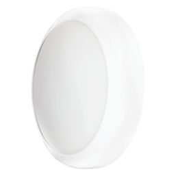 TCP  Indoor & Outdoor Round LED Bulkhead Light With Microwave Sensor White 12/16/20W 1900/1995lm
