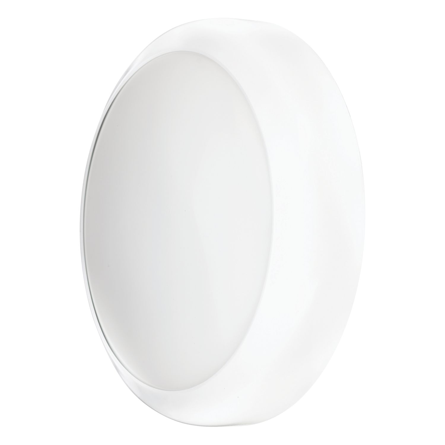 TCP Indoor & Outdoor Round LED Bulkhead Light With Microwave Sensor White 12/16/20W 1900/1995lm (562TW)