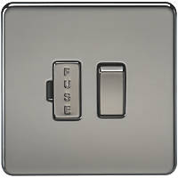 Knightsbridge SF6300BN 13A Switched Fused Spur  Black Nickel