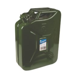 Silverline Steel Jerry Can Green 20Ltr