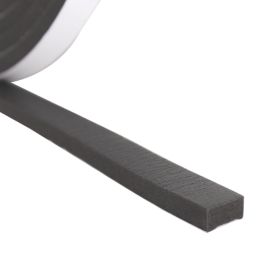 Essentials S2-B10 PVC Foam Draught Seal Black 10m