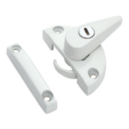 Smith & Locke Sash Window Fastener Polished Brass 80mm x 58mm