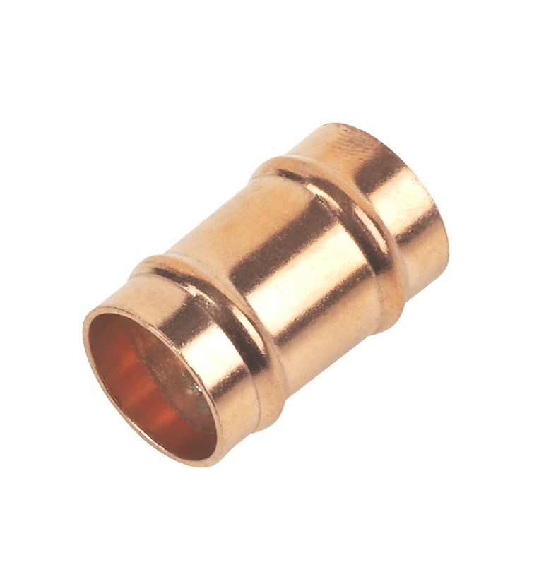 Flomasta Copper Solder Ring Equal Slip Coupler 15mm Screwfix