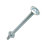 Easyfix  Bright Zinc-Plated  Roofing Bolts M6 x 80mm 10 Pack