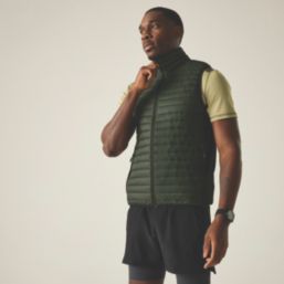 Regatta Andreson Hybrid Barmer Bodywarmer Dark Khaki / Black 3X Large 55.9" Chest