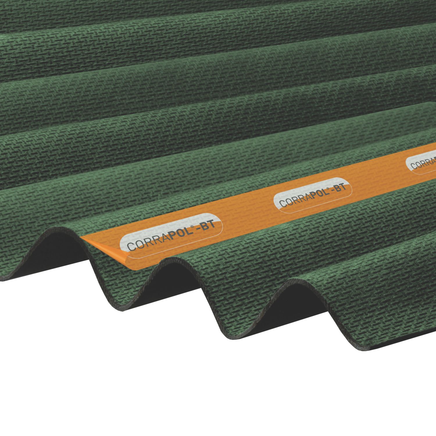 Corrapol-BT AC110GR Bitumen Roof Sheet Green 2000mm x 930mm (563FH)