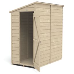 Forest  3' 6" x 6' (Nominal) Pent Overlap Timber Shed