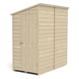 Forest  3' 6" x 6' (Nominal) Pent Overlap Timber Shed