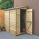 Forest  3' 6" x 6' (Nominal) Pent Overlap Timber Shed