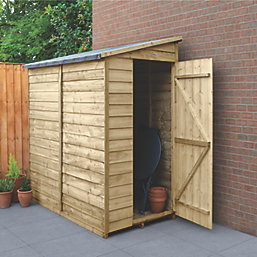 Forest  3' 6" x 6' (Nominal) Pent Overlap Timber Shed