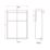 Alaska Bathroom Fitted Furniture Pack RH Vanity with Basin Dark Grey Matt 1244mm x 355mm x 997mm