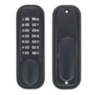 Eclipse Fire Rated  ED20 Mechanical Push Button Digital Lock Matt Black  38mm