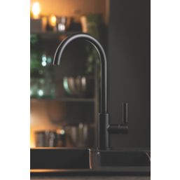 Abode Globe Single Lever Mono Mixer Kitchen Tap Black