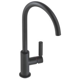 Abode Globe Single Lever Mono Mixer Kitchen Tap Black