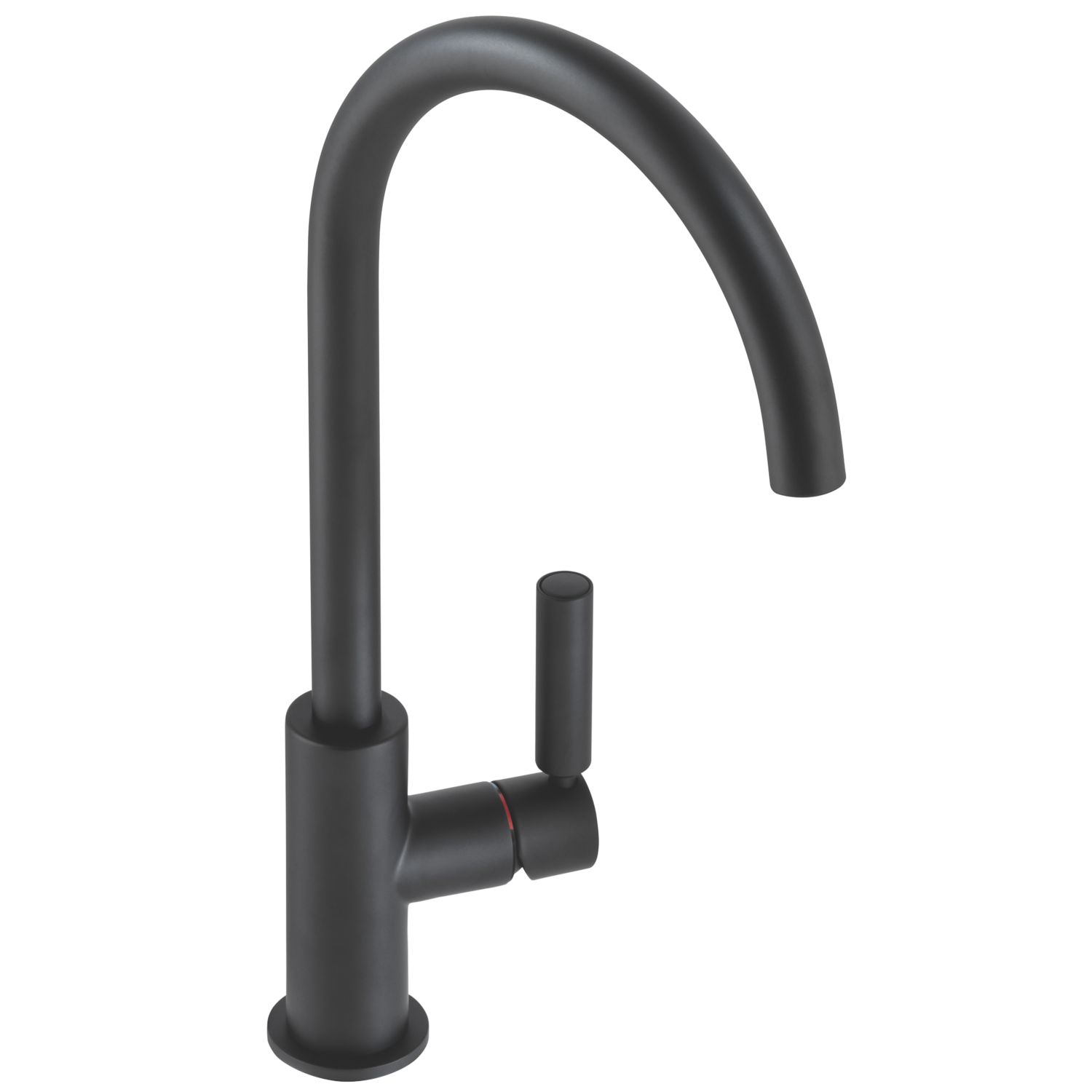 Abode Globe Single Lever Mono Mixer Kitchen Tap Black (563RK)