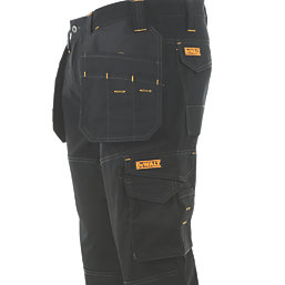 DeWalt Logan Pro-Stretch Work Trousers Black 38" W 31" L