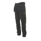 DEWALT Logan Pro-Stretch Work Trousers Black 38" W 31" L