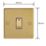 Varilight  20A 1-Gang 2-Pole Control Switch Polished Brass with LED