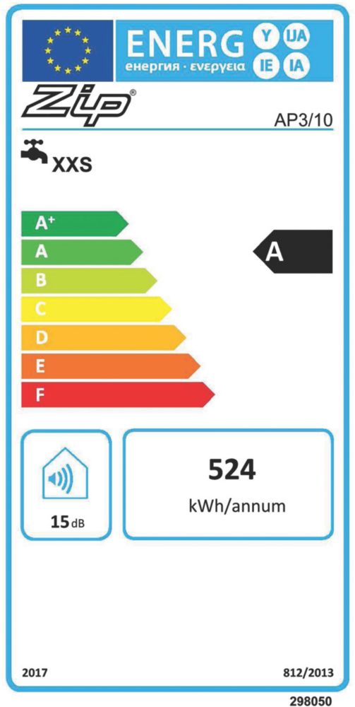 Zip Aquapoint III AP3/10 Electric Water Heater 2kW 10Ltr - Screwfix