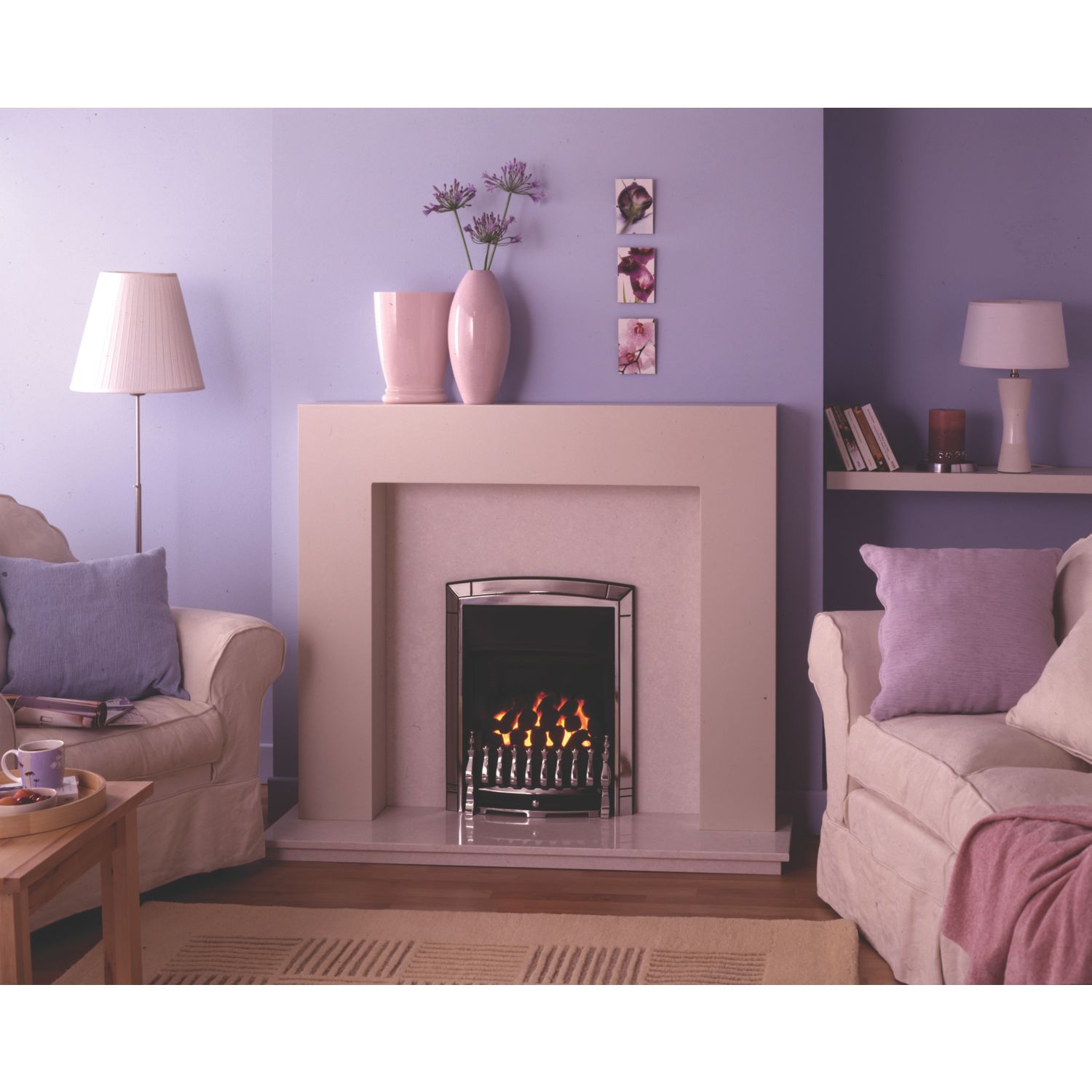 Valor Dream Chrome Switch Control Inset Gas Fire 518mm x 186mm x 636mm (5644F)