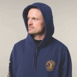 Hard Yakka Heritage Hooded Sweatshirt Navy X Large 30" Chest