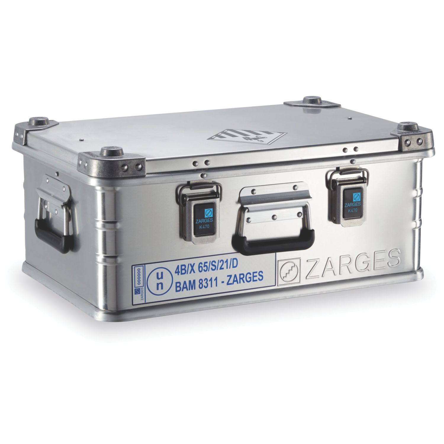 Zarges 40.5Ltr 600mm x 600mm x 250mm Natural Aluminium Storage Box (564CP)